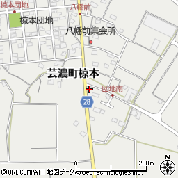三重県津市芸濃町椋本2195周辺の地図