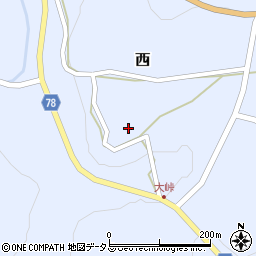 岡山県加賀郡吉備中央町西2175周辺の地図