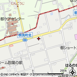 静岡県浜松市中央区根洗町160周辺の地図