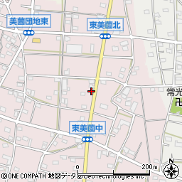 静岡県浜松市浜名区東美薗1429周辺の地図