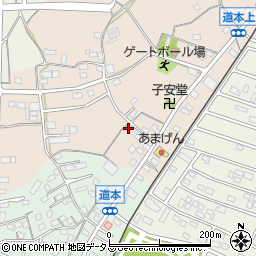 静岡県浜松市浜名区道本64周辺の地図