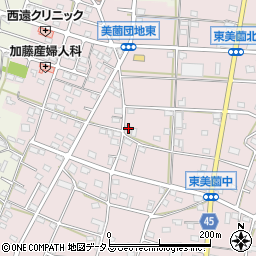 静岡県浜松市浜名区東美薗1384周辺の地図