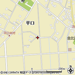 静岡県浜松市浜名区平口886周辺の地図