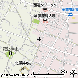 静岡県浜松市浜名区東美薗1280周辺の地図