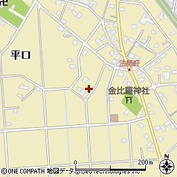 静岡県浜松市浜名区平口1046-1周辺の地図