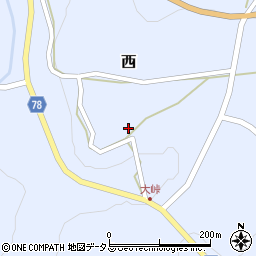 岡山県加賀郡吉備中央町西2169周辺の地図