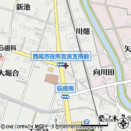 愛知県西尾市吉良町荻原桐杭54周辺の地図