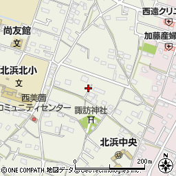 静岡県浜松市浜名区西美薗1757周辺の地図