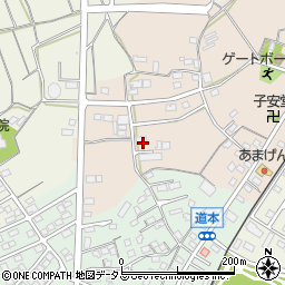 静岡県浜松市浜名区道本42周辺の地図