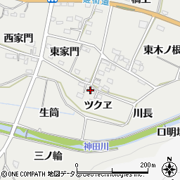 愛知県豊橋市石巻本町（ツクヱ）周辺の地図