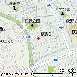 荻野ハイツ周辺の地図