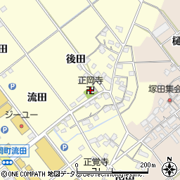 正岡寺周辺の地図