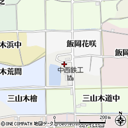 京都府京田辺市三山木荒馬周辺の地図