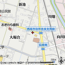 愛知県西尾市吉良町荻原桐杭2-1周辺の地図