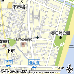 愛知県蒲郡市形原町春日浦18-11周辺の地図