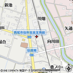 愛知県西尾市吉良町荻原桐杭55-1周辺の地図