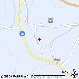 岡山県加賀郡吉備中央町西2181周辺の地図