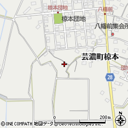 三重県津市芸濃町椋本1208周辺の地図