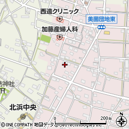 静岡県浜松市浜名区東美薗1360周辺の地図