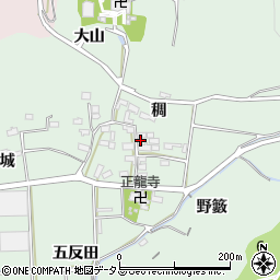 愛知県西尾市吉良町小山田稠周辺の地図