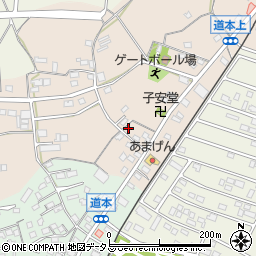 静岡県浜松市浜名区道本119周辺の地図