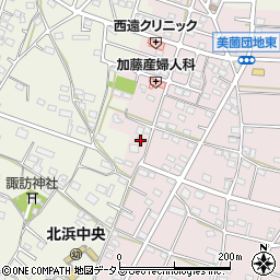静岡県浜松市浜名区東美薗1364周辺の地図