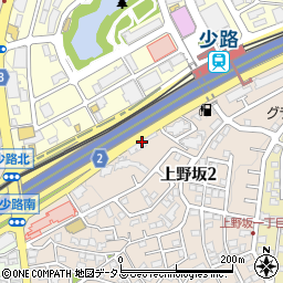 エクセルハイツ豊中上野坂１号館周辺の地図