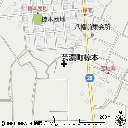三重県津市芸濃町椋本1509-1周辺の地図