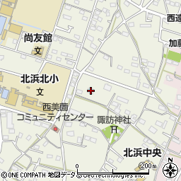 静岡県浜松市浜名区西美薗1761周辺の地図