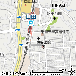阪急千里王子高層住宅　Ａ棟周辺の地図