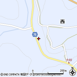 岡山県加賀郡吉備中央町西2228周辺の地図