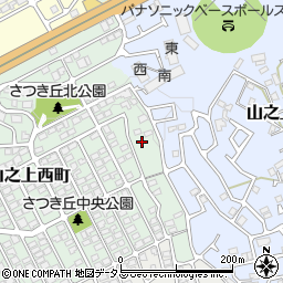 大阪府枚方市山之上西町9-78周辺の地図