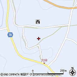 岡山県加賀郡吉備中央町西2129周辺の地図