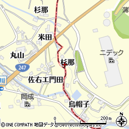 愛知県蒲郡市形原町杉那32周辺の地図