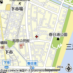 愛知県蒲郡市形原町春日浦18-9周辺の地図