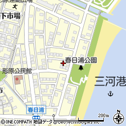 愛知県蒲郡市形原町春日浦11-17周辺の地図