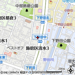 メナード　清水東店周辺の地図
