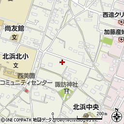 静岡県浜松市浜名区西美薗1758周辺の地図