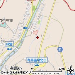 兵庫県神戸市北区有馬町1889周辺の地図