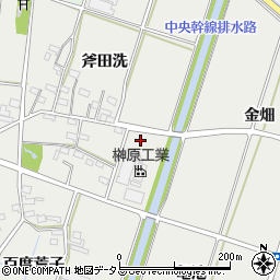 愛知県西尾市吉良町荻原早渡周辺の地図