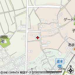 静岡県浜松市浜名区道本40周辺の地図