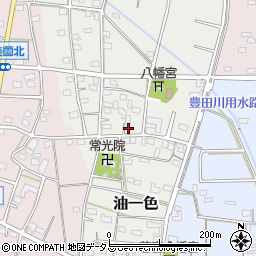 静岡県浜松市浜名区油一色180周辺の地図