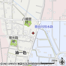 静岡県浜松市浜名区油一色175周辺の地図