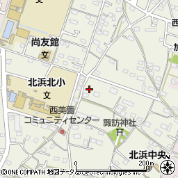 静岡県浜松市浜名区西美薗1762周辺の地図