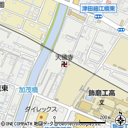 天徳寺周辺の地図