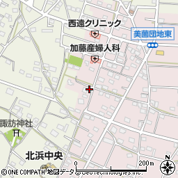 静岡県浜松市浜名区東美薗1366周辺の地図