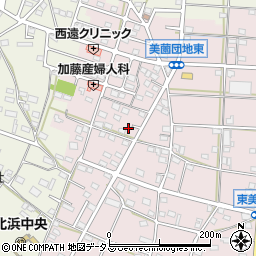 静岡県浜松市浜名区東美薗1377周辺の地図