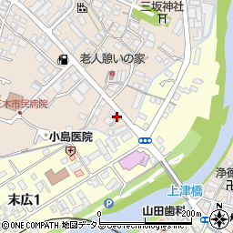 岡田サイクル周辺の地図
