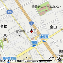 愛知県豊川市宿町古十王周辺の地図
