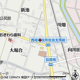 愛知県西尾市吉良町荻原新池115周辺の地図